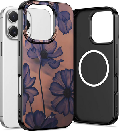 Puzdro MagSafe pre Apple iPhone 16 Pro Max, Tech-Protect, Lamano Velvet Night, Čierne