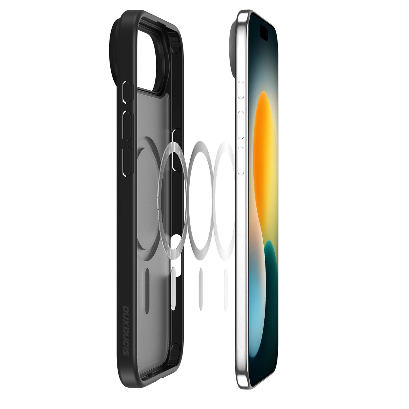 Puzdro MagSafe pre Apple iPhone 17 Air, DUX DUCIS, Yind, Čierne