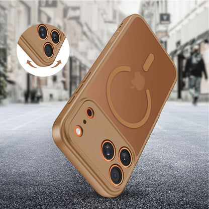 Puzdro MagSafe pre Apple iPhone 17 Pro Max, Tech-Protect, BasicMag, Matná Hnedá