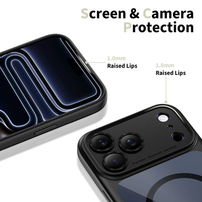 MagSafe puzdro pre Apple iPhone 17 Pro Max, Tech-Protect, MagPeak, Čierne priehľadné