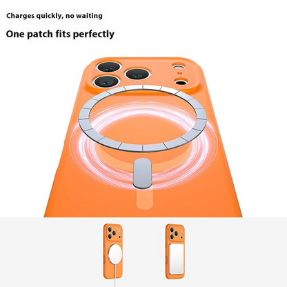 MagSafe puzdro pre Apple iPhone 17 Pro Max, OEM, tekutý silikón, ružová
