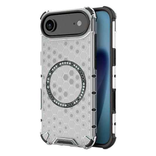 Puzdro MagSafe pre Apple iPhone 17 Air, Techsuit, HoneyComb Shield, Biela
