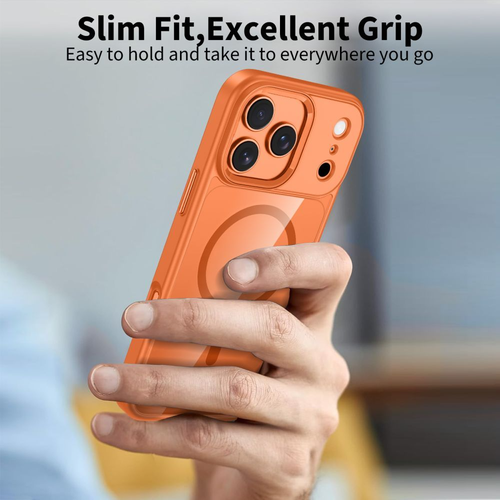 Puzdro MagSafe pre Apple iPhone 17 Pro Max, Tech-Protect, Magmat, Oranžové