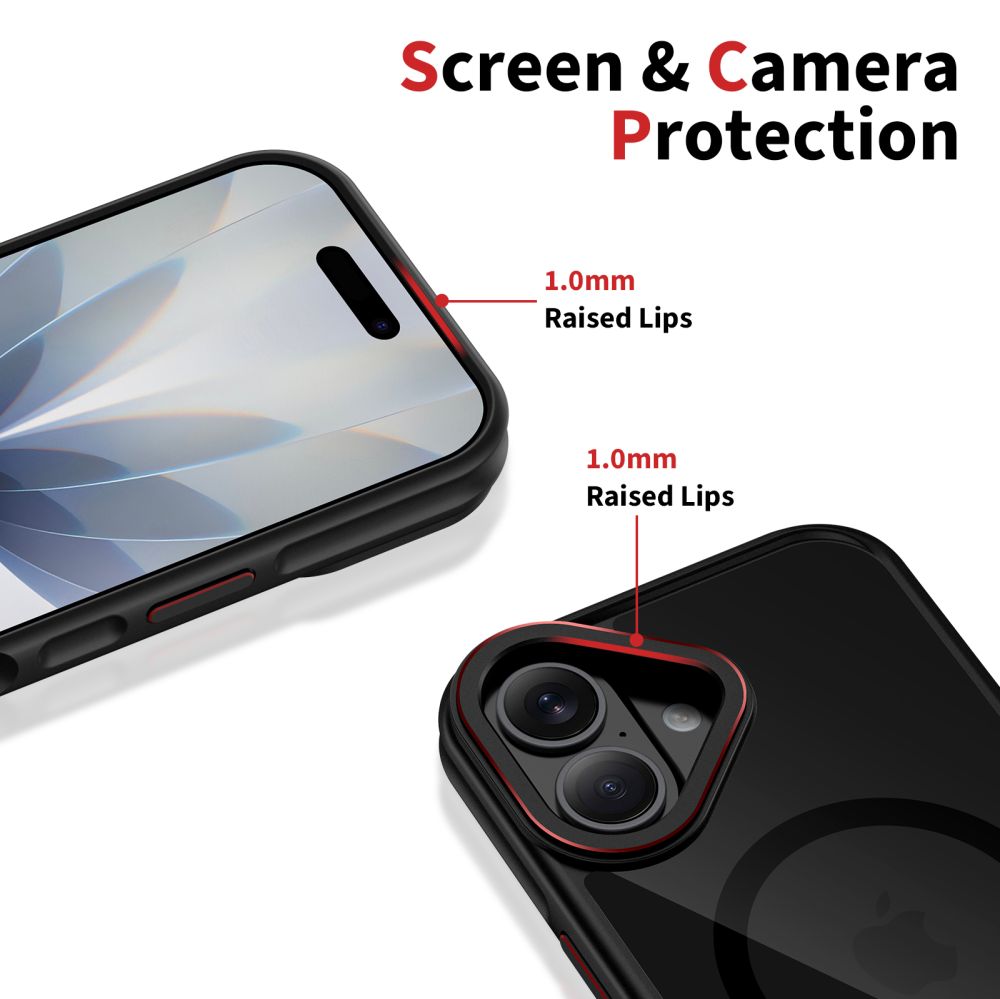 Puzdro MagSafe pre Apple iPhone 17, Tech-Protect, Maghybrid, Čierne