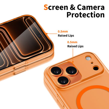 MagSafe Case for Apple iPhone 17 Pro Max, Tech-Protect, MagSlim, Matte Orange
