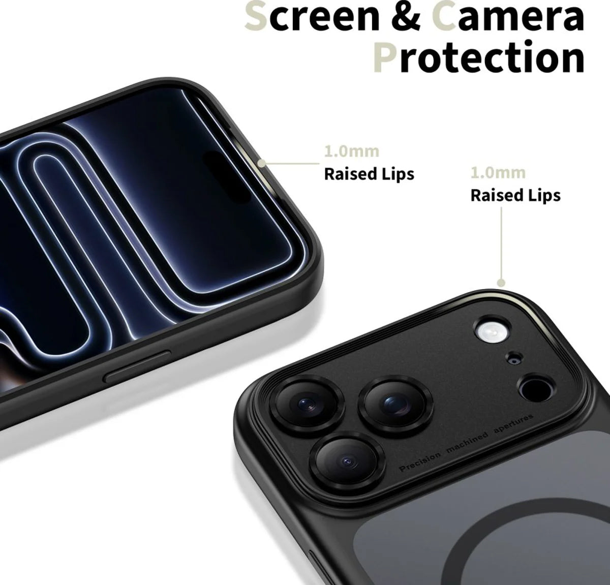 Puzdro MagSafe pre Apple iPhone 17 Pro Max, Tech-Protect, MagPeak, Matná Čierna