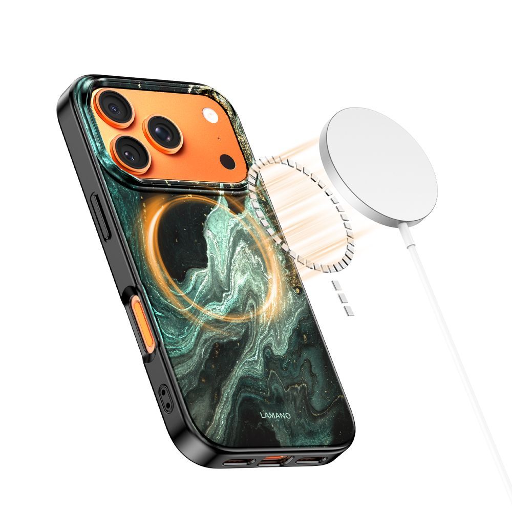 Puzdro MagSafe pre Apple iPhone 17 Pro Max, Tech-Protect, Lamano Aura, Zelená