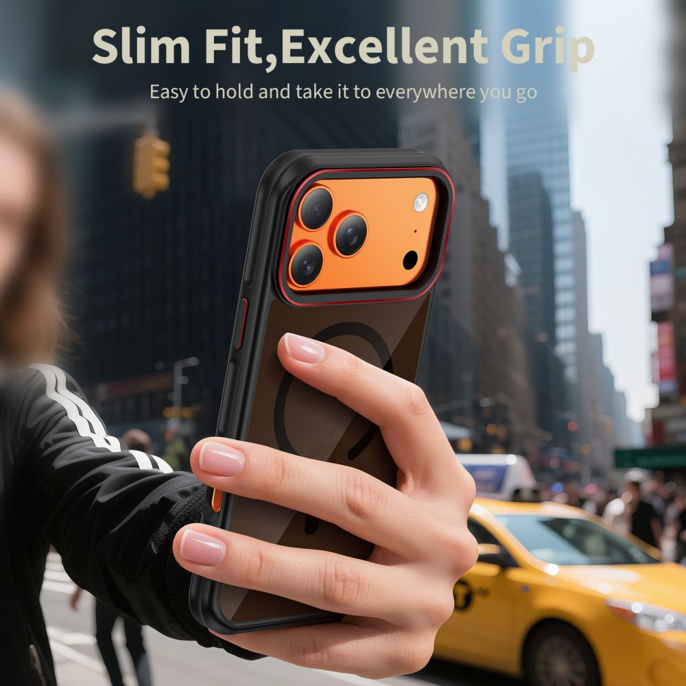 Puzdro MagSafe pre Apple iPhone 17 Pro Max, Tech-Protect, Maghybrid, Čierne