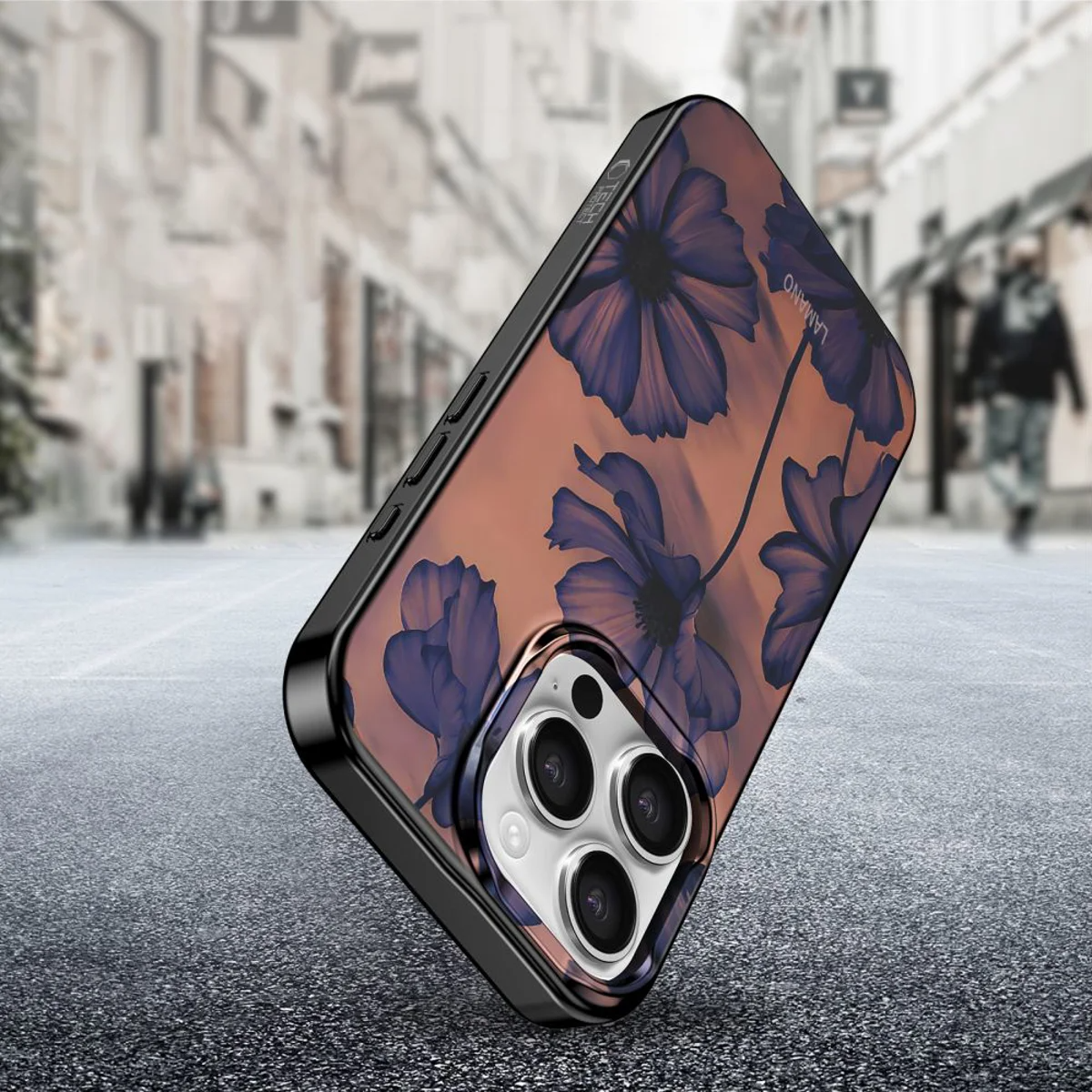 Puzdro MagSafe pre Apple iPhone 16 Pro Max, Tech-Protect, Lamano Velvet Night, Čierne