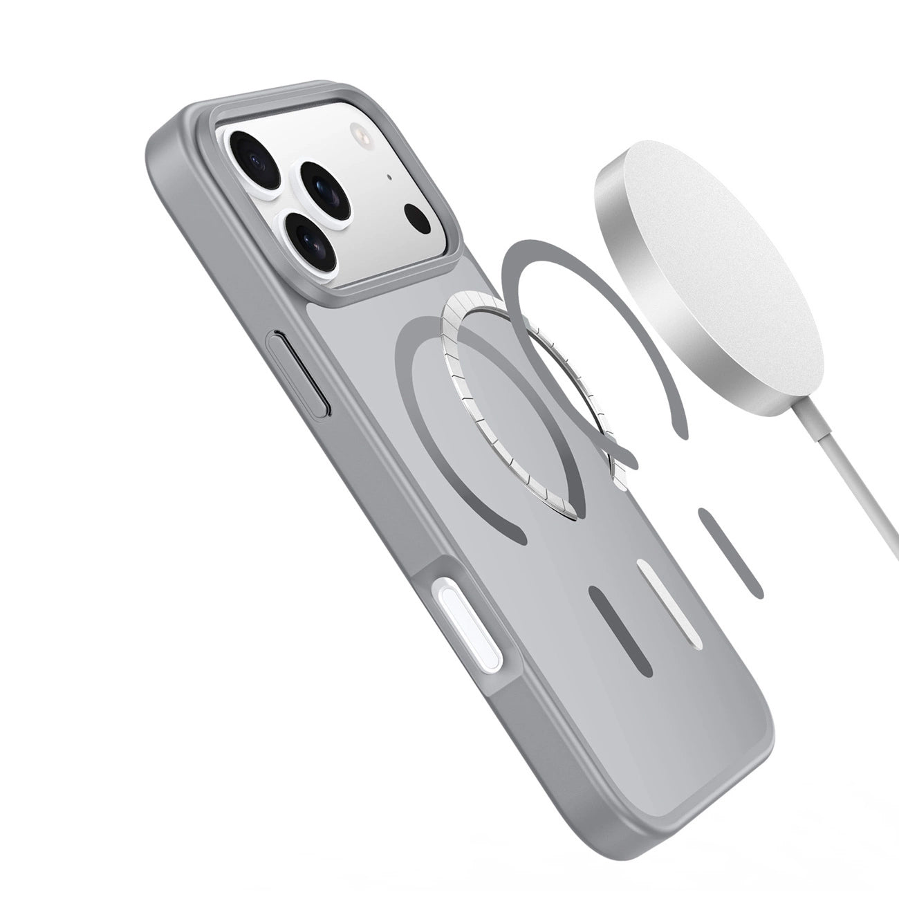 Puzdro MagSafe pre Apple iPhone 17 Pro, DUX DUCIS, Yind, Sivé