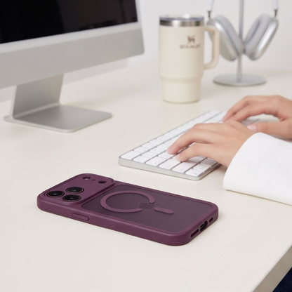 MagSafe Case for Apple iPhone 18 Pro Max / 17 Pro Max, Tech-Protect, BasicMag, Matte Burgundy