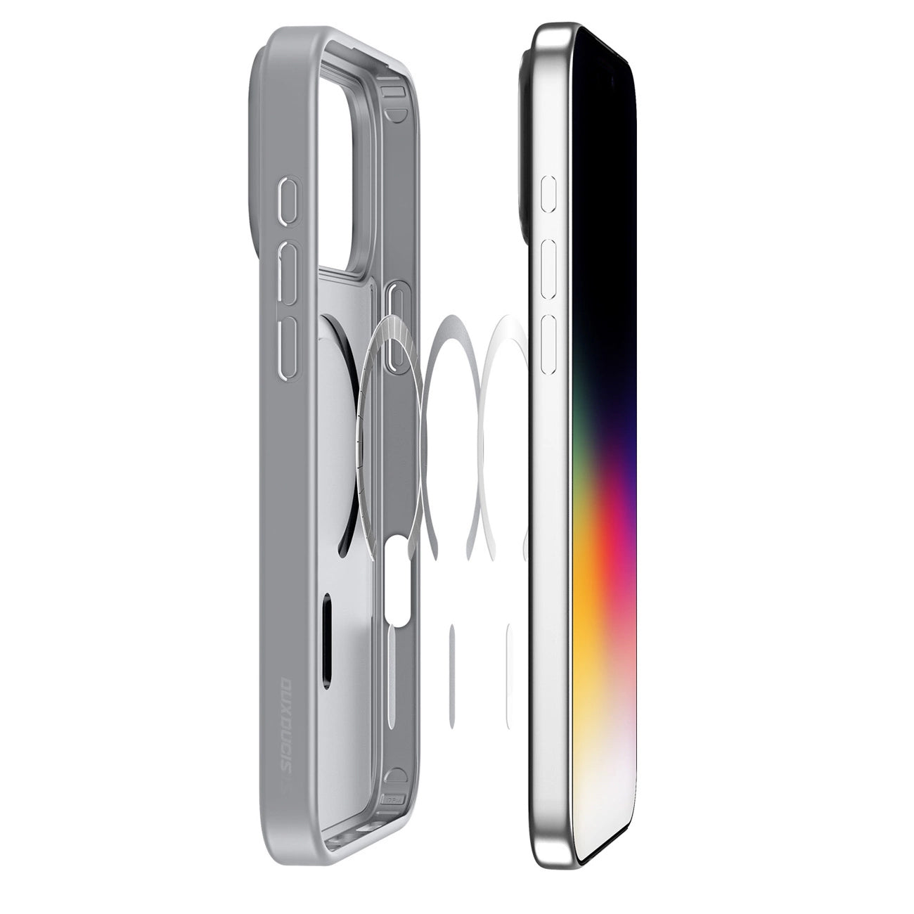 Puzdro MagSafe pre Apple iPhone 17 Pro, DUX DUCIS, Yind, Sivé