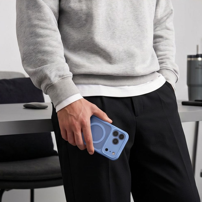 MagSafe Case for Apple iPhone 18 Pro / 17 Pro, Tech-Protect, BasicMag, Matte Blue