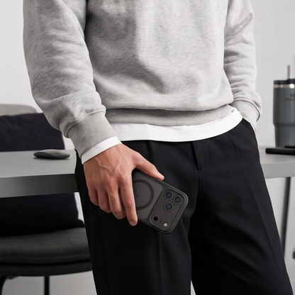 MagSafe puzdro pre Apple iPhone 18 Pro / 17 Pro, Tech-Protect, BasicMag, Matná čierna