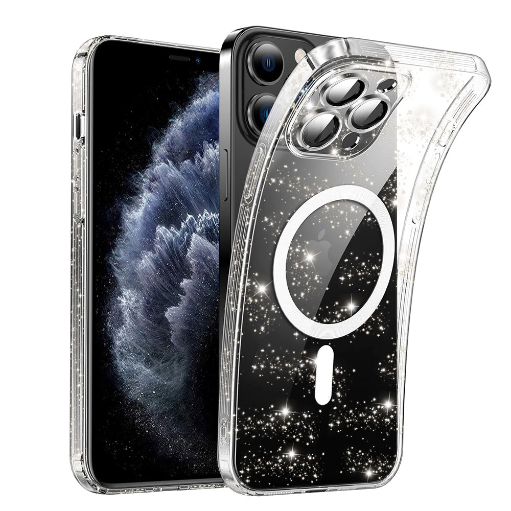 MagSafe puzdro pre Apple iPhone 11 Pro, Techsuit, SparkleSkin, Priehľadné