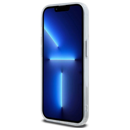 Puzdro MagSafe pre Apple iPhone 12 / 12 Pro, Karl Lagerfeld, IML Metal Choupette's Head, Biela