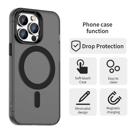 MagSafe puzdro pre Apple iPhone 12 Pro Max, Techsuit, CandyCase, Čierna