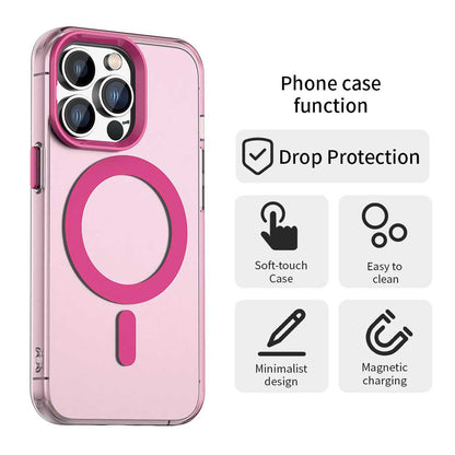 MagSafe puzdro pre Apple iPhone 12 Pro Max, Techsuit, CandyCase, Ružové