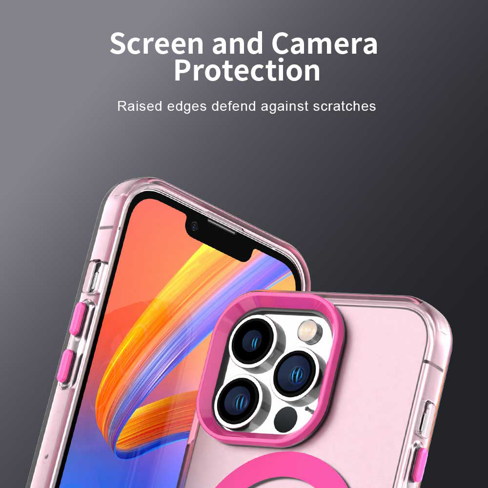 MagSafe puzdro pre Apple iPhone 12 Pro Max, Techsuit, CandyCase, Ružové