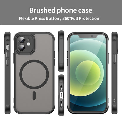MagSafe puzdro pre Apple iPhone 12, Techsuit, HaloFrost II, čierne
