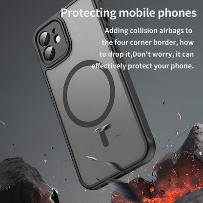 MagSafe puzdro pre Apple iPhone 12, Techsuit, HaloFrost II, čierne