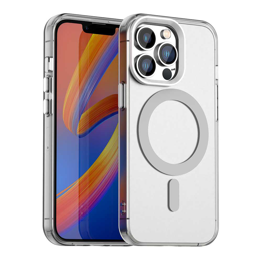 MagSafe puzdro pre Apple iPhone 13 Pro Max, Techsuit, CandyCase, Biele