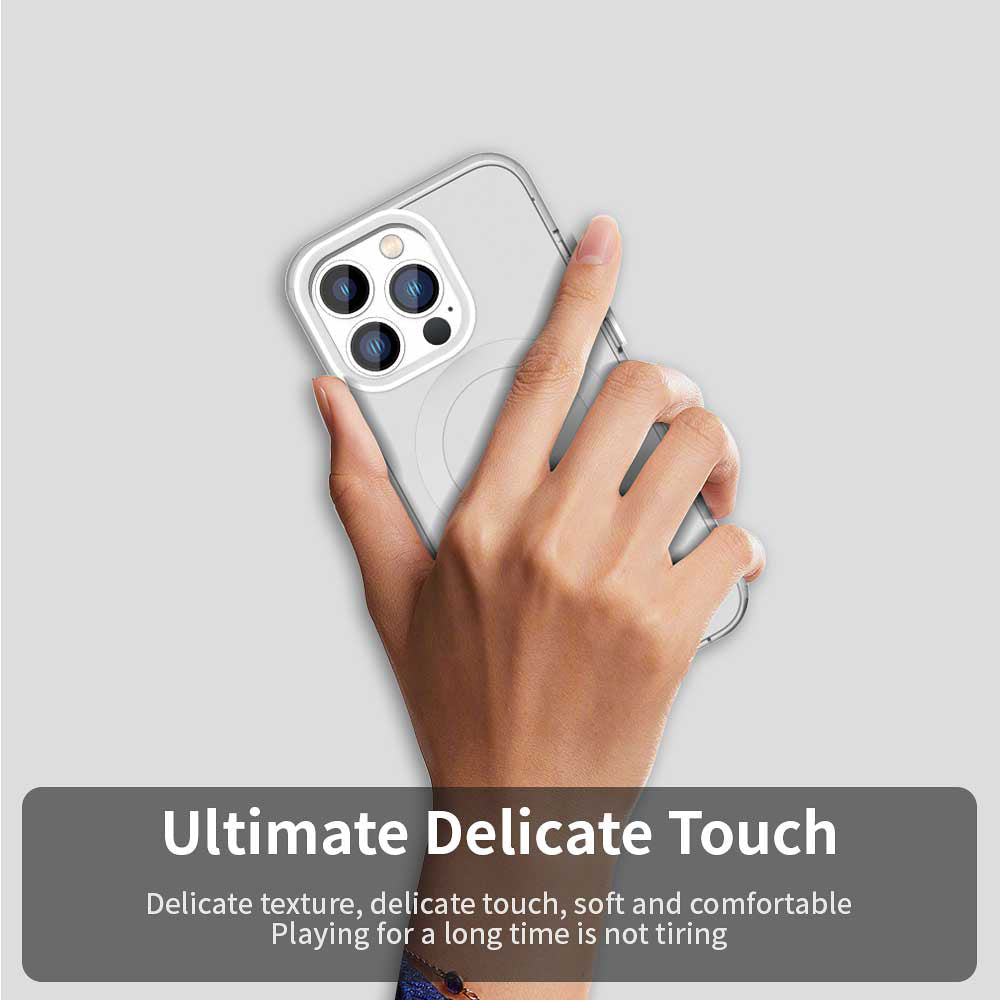 MagSafe puzdro pre Apple iPhone 13 Pro Max, Techsuit, CandyCase, Biele
