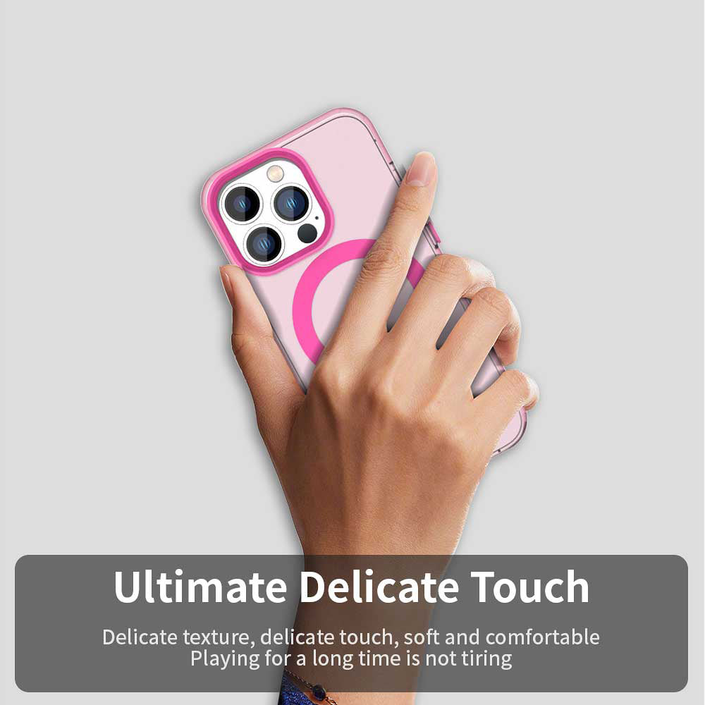 MagSafe puzdro pre Apple iPhone 13 Pro Max, Techsuit, CandyCase, Ružové