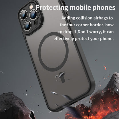 MagSafe puzdro pre Apple iPhone 13 Pro Max, Techsuit, HaloFrost II, čierne