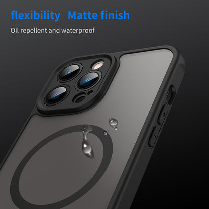 MagSafe puzdro pre Apple iPhone 13 Pro Max, Techsuit, HaloFrost II, čierne