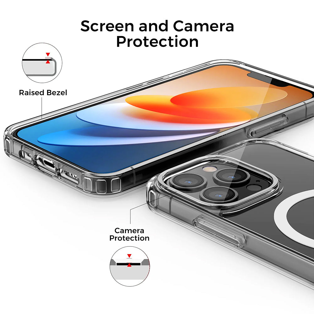 MagSafe puzdro pre Apple iPhone 13 Pro Max, Techsuit, Pro, Čierne