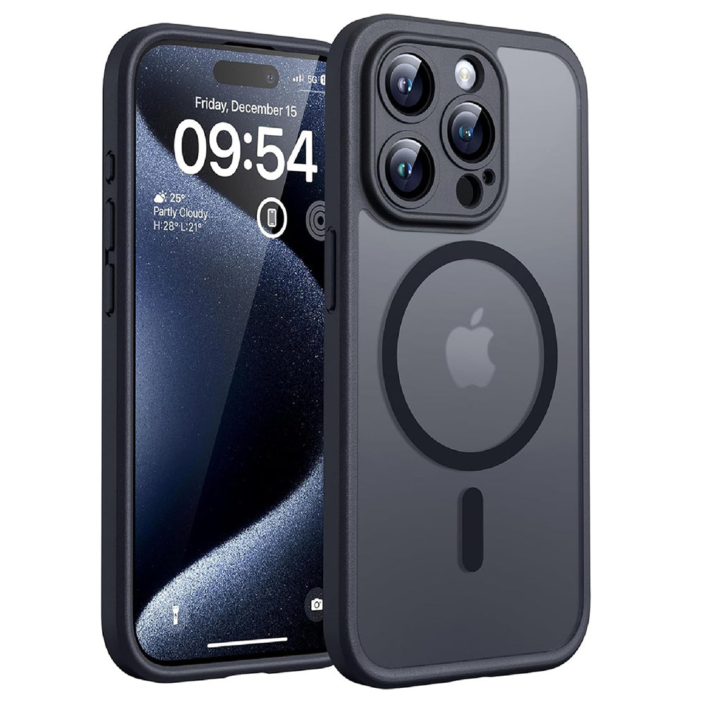 MagSafe puzdro pre Apple iPhone 13 Pro, Techsuit, PureFrost, Čierna
