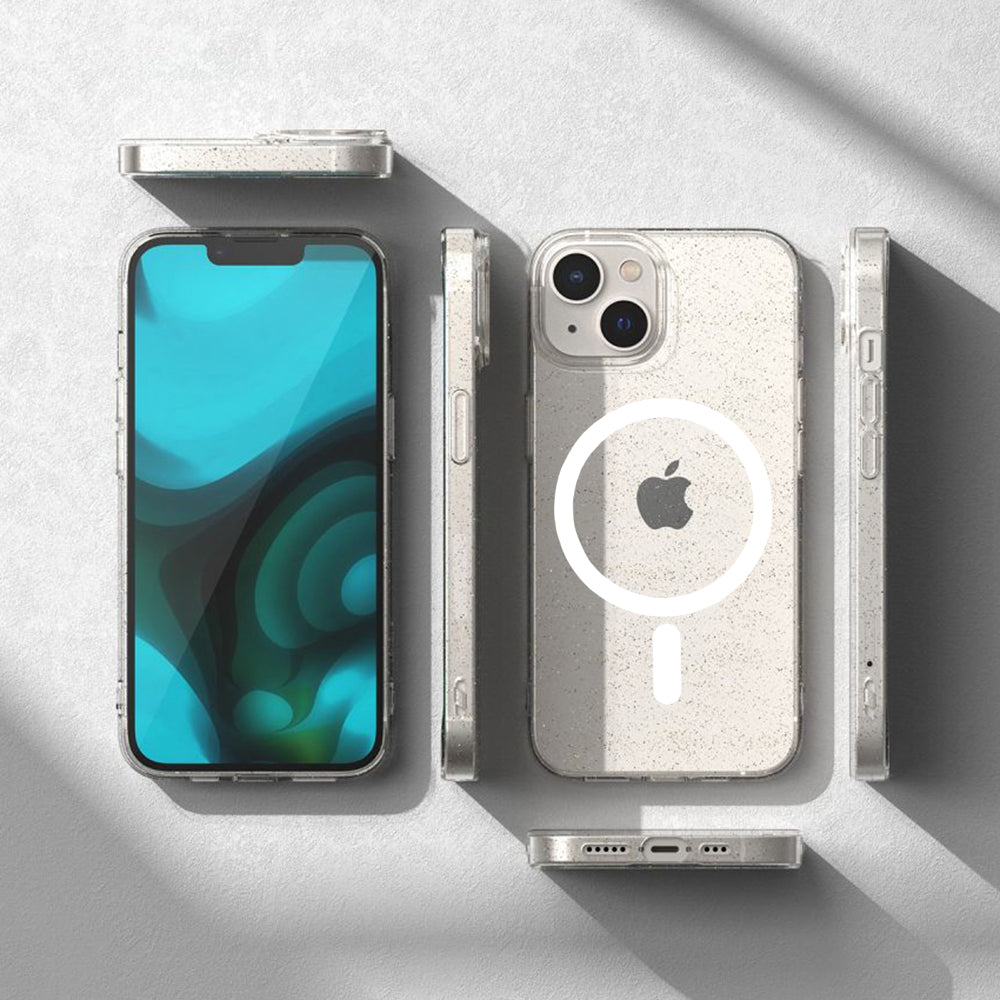 MagSafe puzdro pre Apple iPhone 13 Pro, Techsuit, SparkleSkin, priehľadné