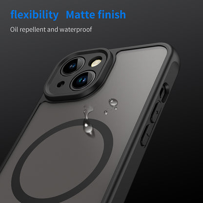 MagSafe puzdro pre Apple iPhone 13, Techsuit, HaloFrost II, Čierne