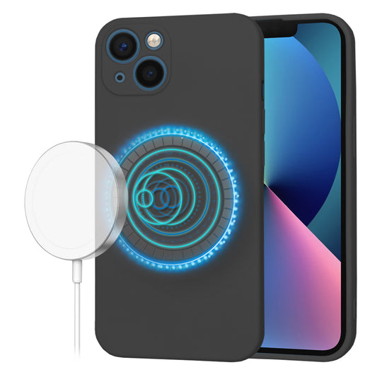 Puzdro MagSafe pre Apple iPhone 13, Techsuit, SoftFlex, Čierne