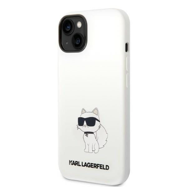 MagSafe Case for Apple iPhone 14 Plus, Karl Lagerfeld, Choupette Silicone, White