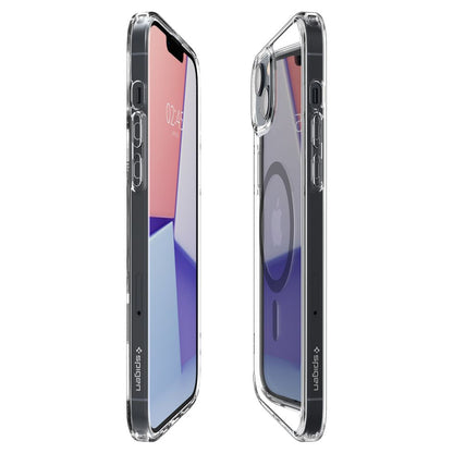 Puzdro MagSafe pre Apple iPhone 14 Plus, Spigen, Ultra Hybrid Carbon, Transparentné