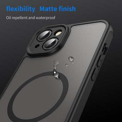 MagSafe Case for Apple iPhone 14 Plus, Techsuit, HaloFrost II, Black