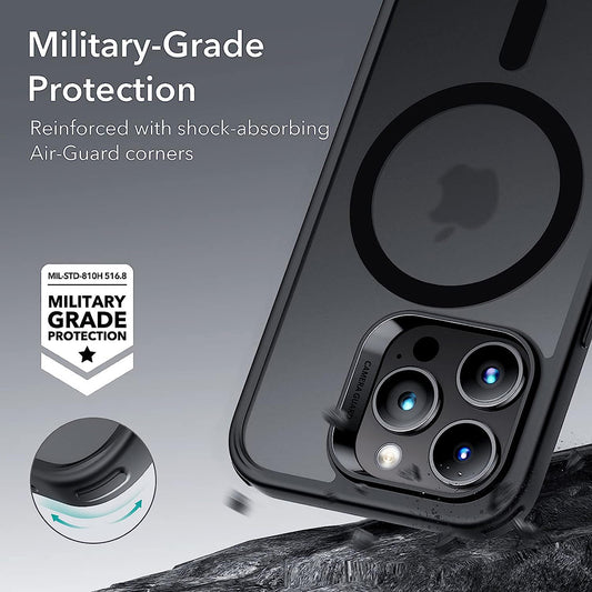 MagSafe puzdro pre Apple iPhone 14 Pro, ESR, Classic Hybrid, Čierna saténová