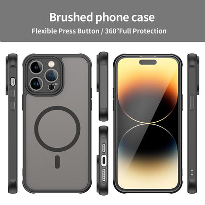 MagSafe puzdro pre Apple iPhone 14 Pro, Techsuit, HaloFrost II, Čierne