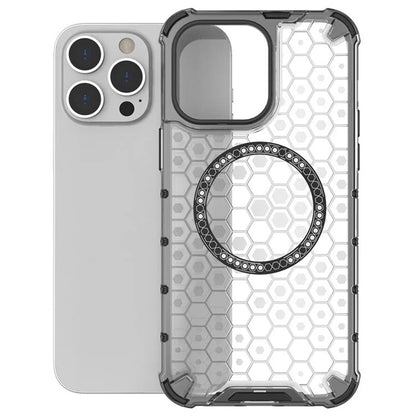 MagSafe puzdro pre Apple iPhone 14 Pro, Techsuit, HoneyComb Shield, čierne