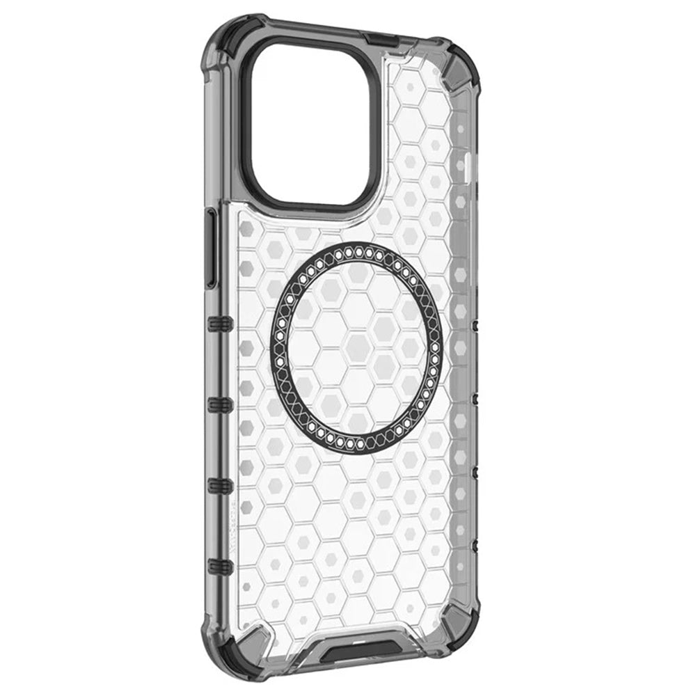 MagSafe puzdro pre Apple iPhone 14 Pro, Techsuit, HoneyComb Shield, čierne