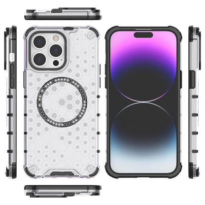 MagSafe puzdro pre Apple iPhone 14 Pro, Techsuit, HoneyComb Shield, čierne