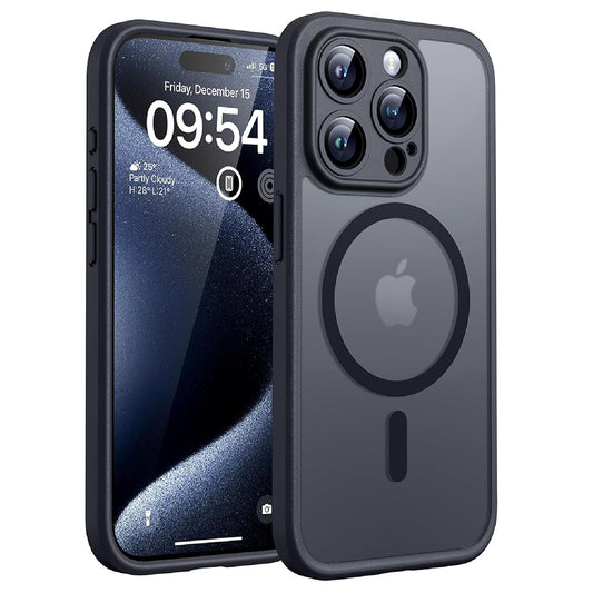 MagSafe puzdro pre Apple iPhone 14 Pro, Techsuit, PureFrost, Čierna