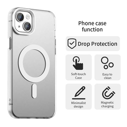 MagSafe puzdro pre Apple iPhone 14, Techsuit, CandyCase, Biele