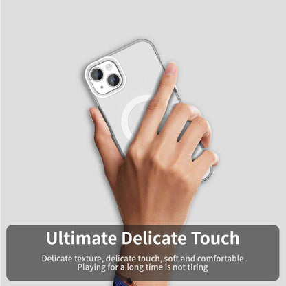 MagSafe puzdro pre Apple iPhone 14, Techsuit, CandyCase, Biele