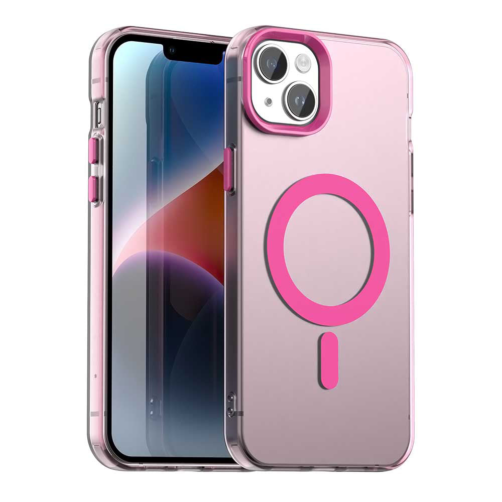 MagSafe puzdro pre Apple iPhone 14, Techsuit, CandyCase, Ružové