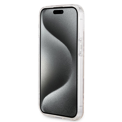 Puzdro MagSafe pre Apple iPhone 15, Guess, IML Gcube, Hnedé