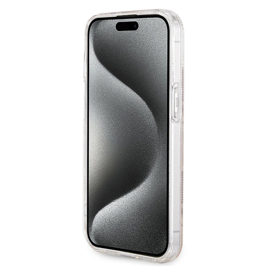 Puzdro MagSafe pre Apple iPhone 15, Guess, IML Gcube, Hnedé