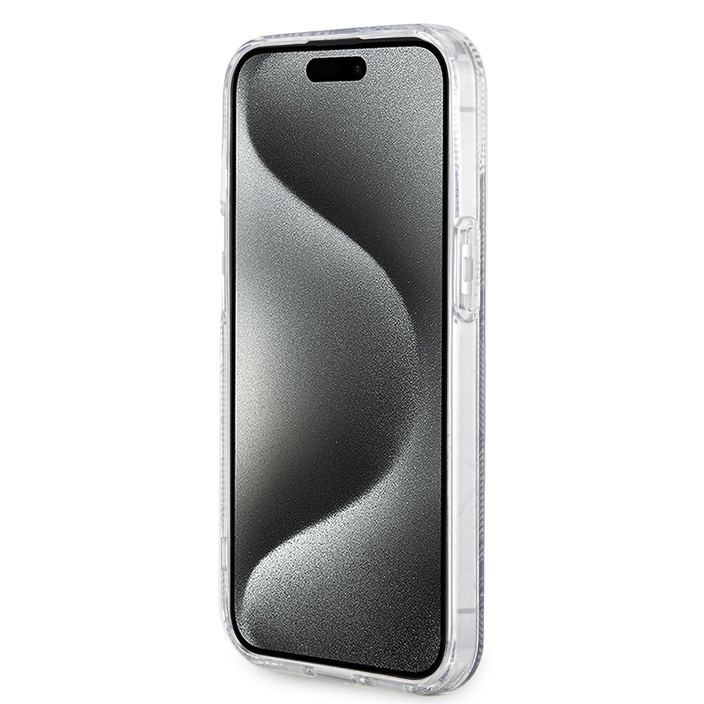 Puzdro MagSafe pre Apple iPhone 15, Guess, IML Gcube, Čierne